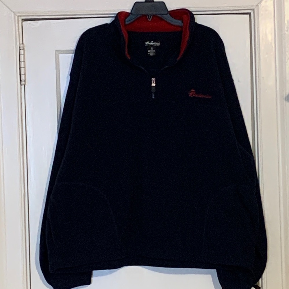 Budweiser quarter zip fleece.